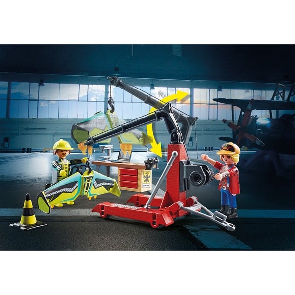 PLAYMOBIL 70834 Air Stunt Show servisna postaja, konstruktorska igrača