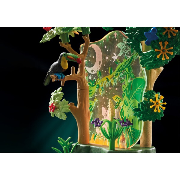 PLAYMOBIL 71009 Wiltopia night light deževni gozd, konstrukcijska igrača s svetlobnimi in zvočnimi učinki