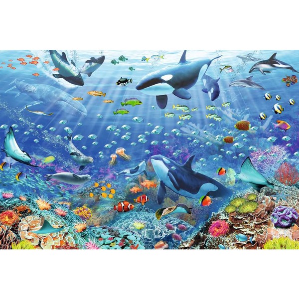 Ravensburger Puzzle Barvita podvodna zabava 3000 kosov