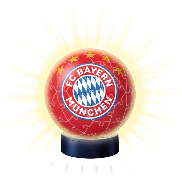Nočna lučka Ravensburger 3D Puzzle Ball: FC Bayern München