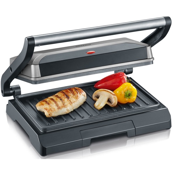 Severin Multigrill KG 2394, kontaktni žar sivo/črn, 800 W