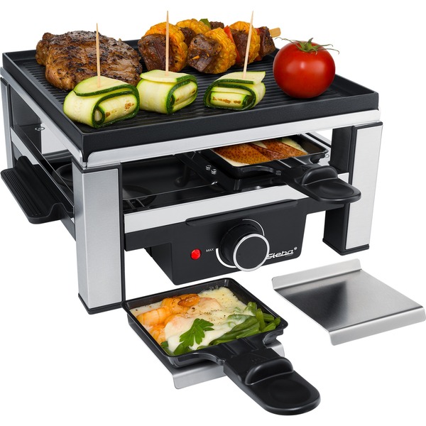 Steba cast raclette RC 104 črna/nerjaveče jeklo