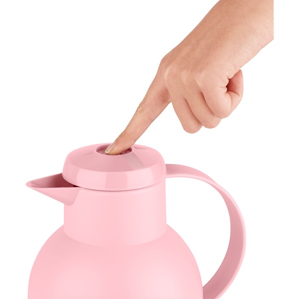 Emsa SAMBA vakuumski vrč, 1 liter roza, QUICK PRESS zapiralo