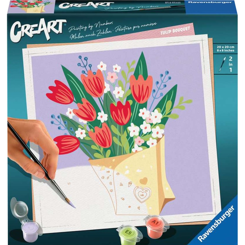 Ravensburger CreArt - Tulpenstrauß, Malen