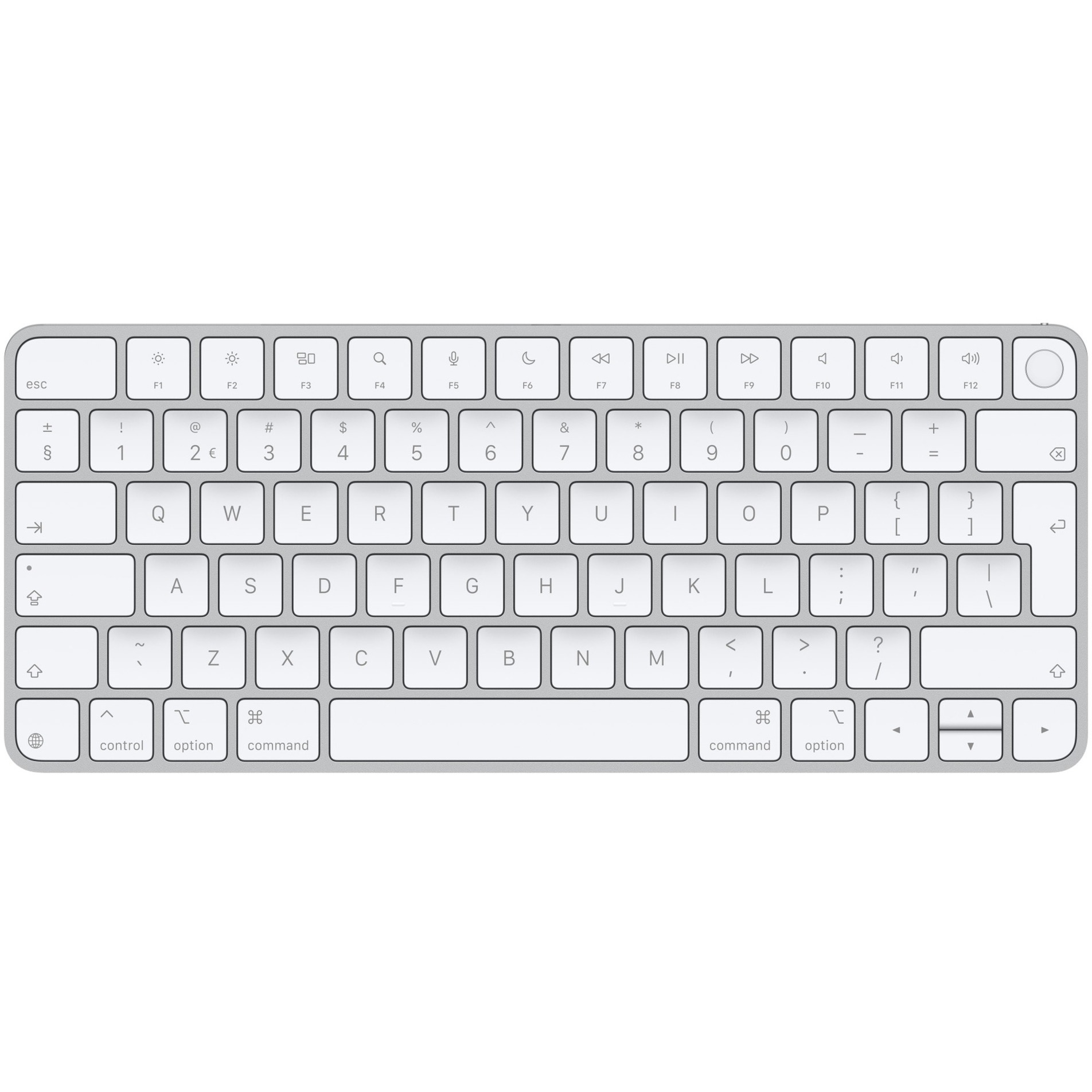 Apple Magic Keyboard mit Touch ID, Tastatur silber/weiß, NL-Layout, für Mac Modelle mit Apple Chip