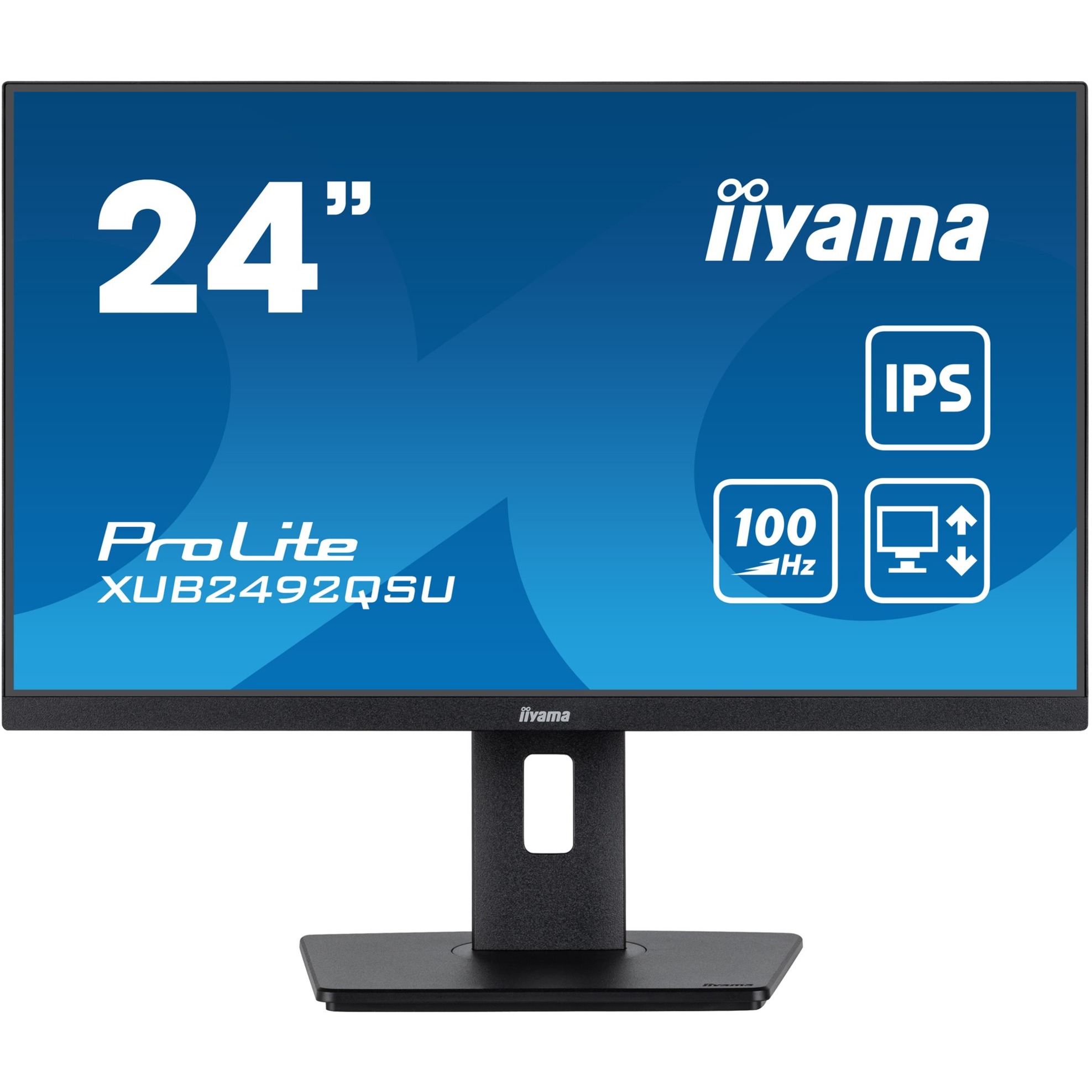 iiyama ProLite XUB2492QSU-B1, LED-Monitor 60.5 cm (23.8 Zoll), schwarz (matt), WQHD, IPS, AMD Free-Sync, 100Hz Panel