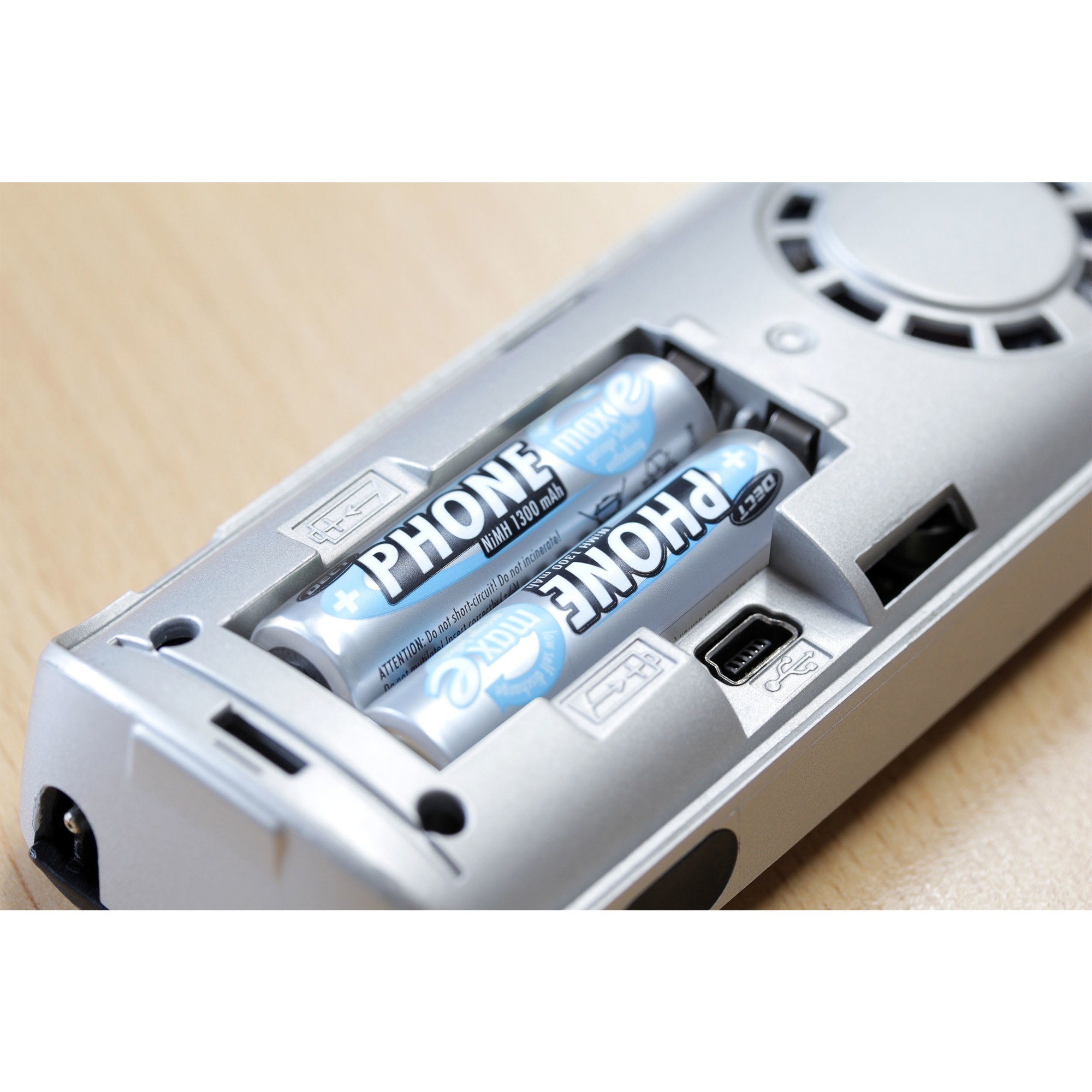 Ansmann 1300mAh DECT, Akku silber, 2x AA (Mignon)