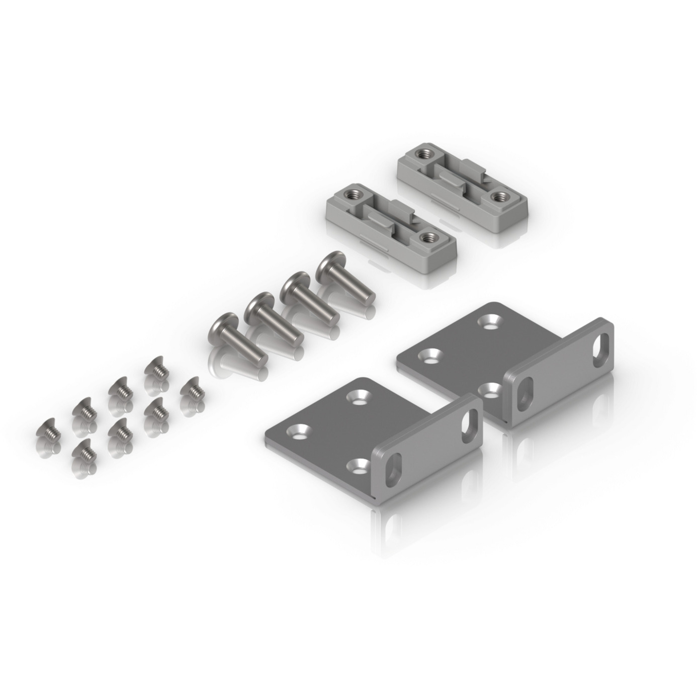 Ubiquiti Rack Ear Kit UACC-Rack-Ear-1U, Halterung silber, 1HE