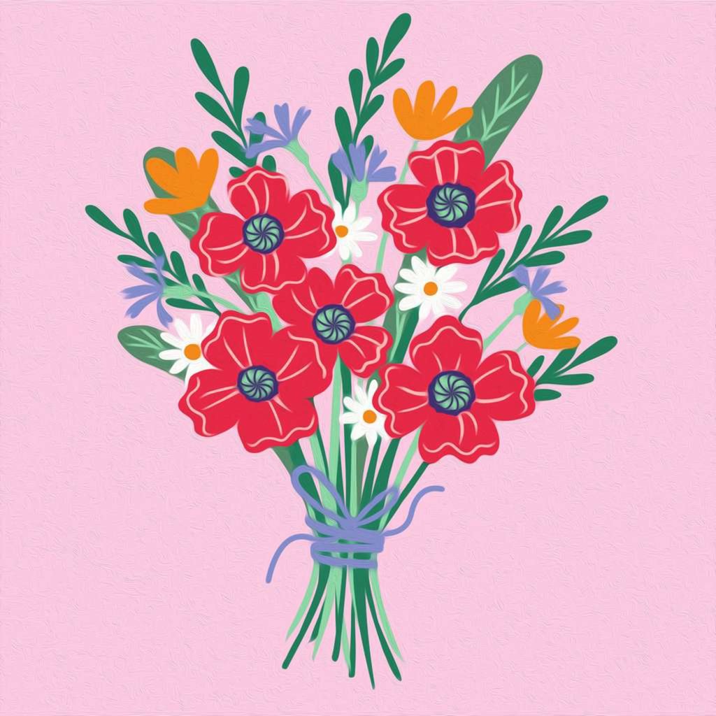 Ravensburger CreArt - Mohnblumenstrauß, Malen