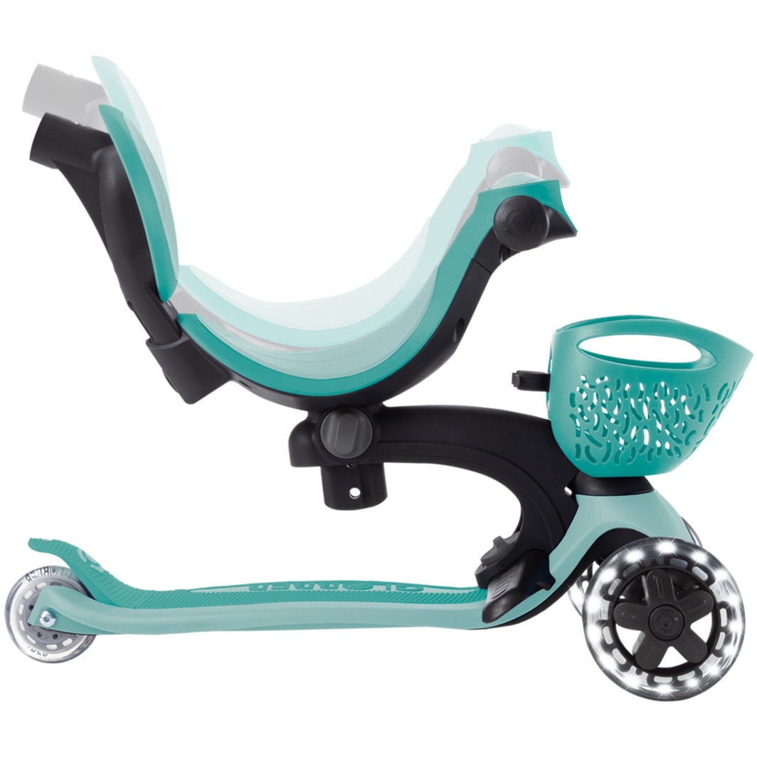 GLOBBER Go-Up Baby Lights 360, Scooter mint/dunkelgrün