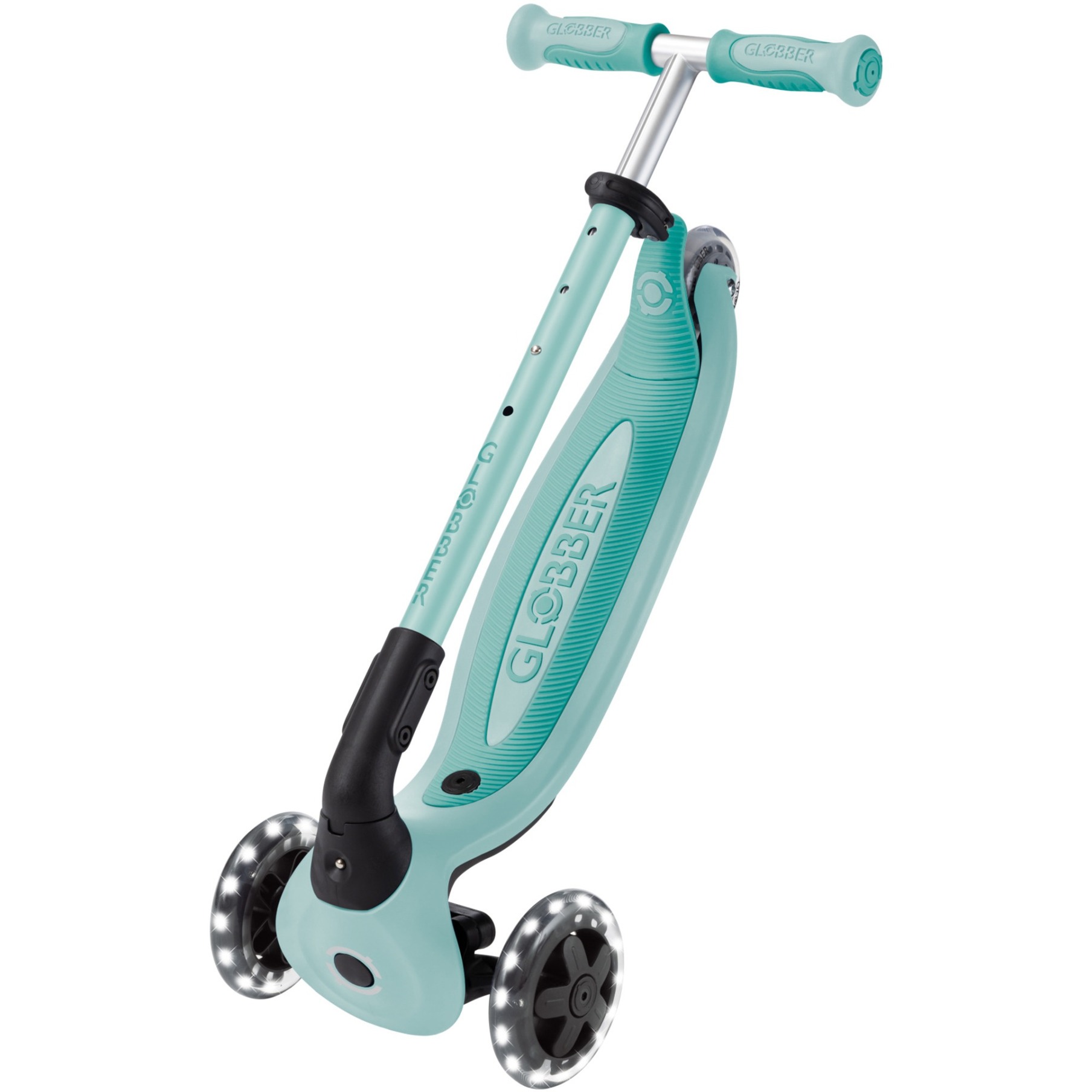 GLOBBER Go-Up Baby Lights 360, Scooter mint/dunkelgrün