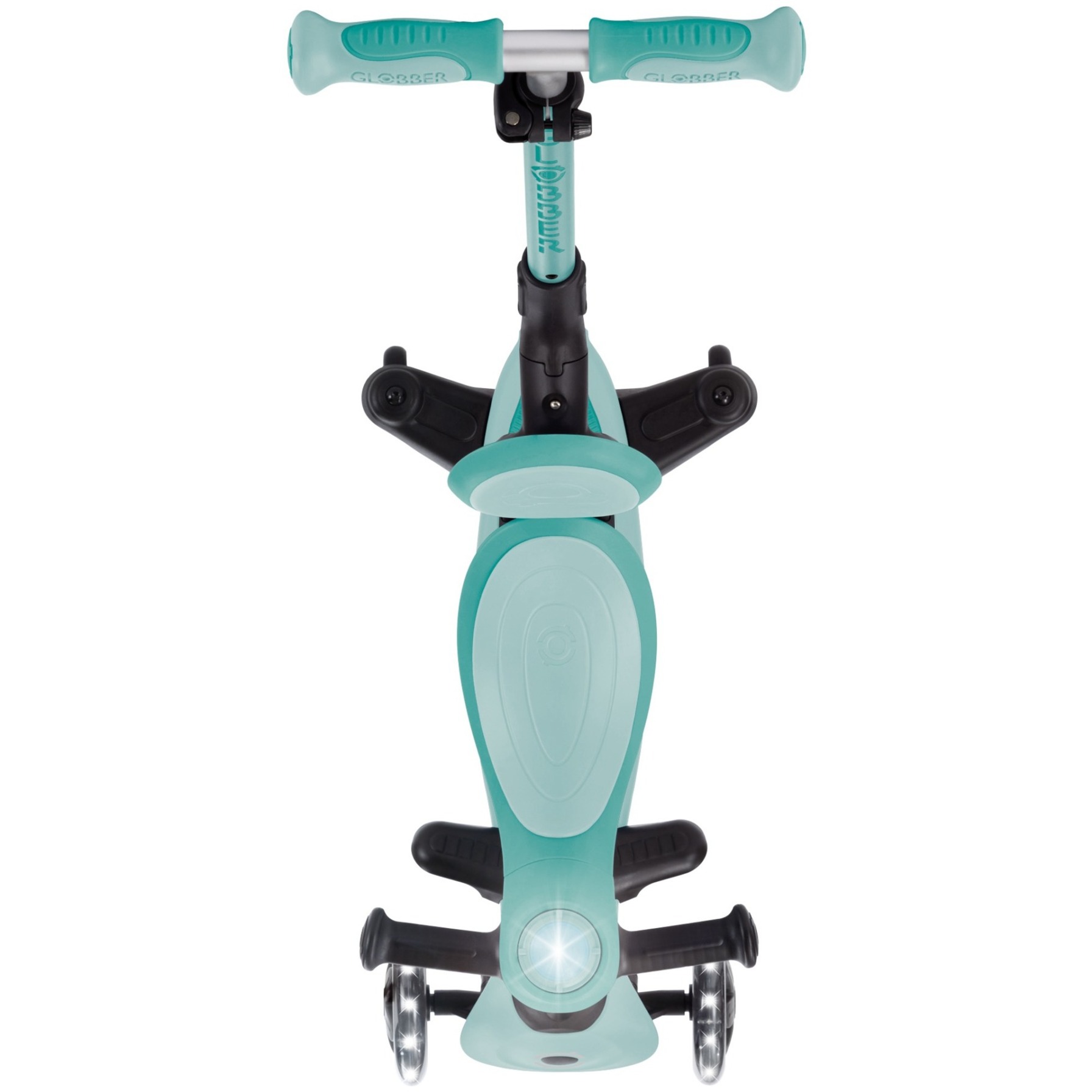 GLOBBER Go-Up Baby Lights 360, Scooter mint/dunkelgrün