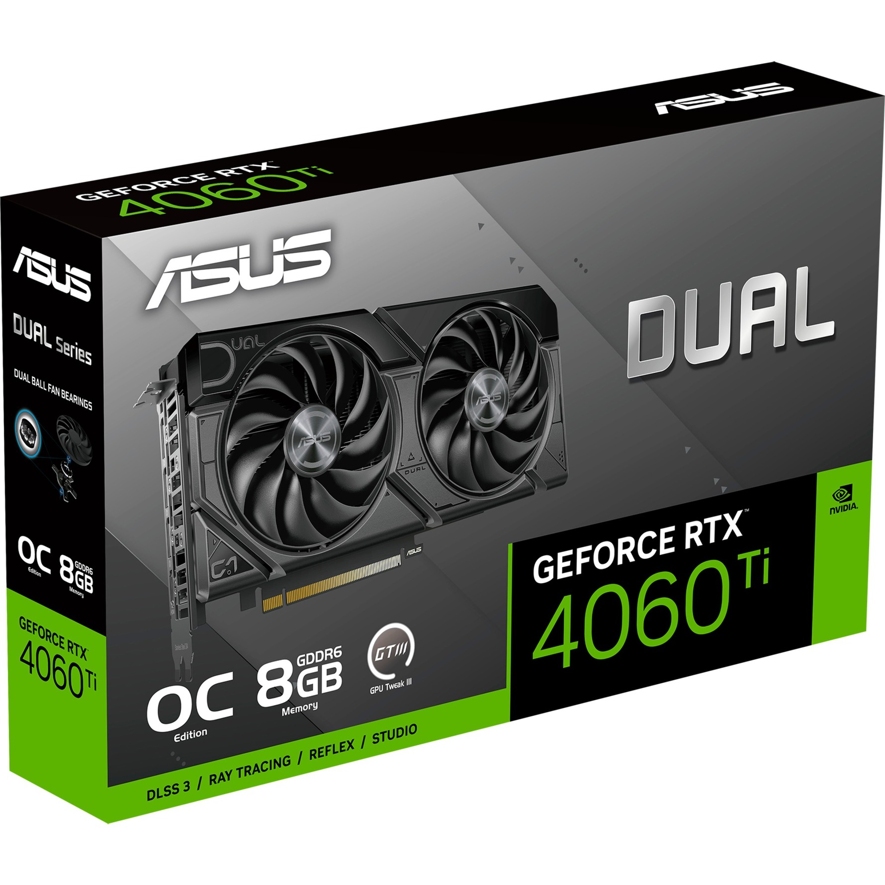 ASUS GeForce RTX 4060 Ti DUAL OC EVO, Grafikkarte DLSS 3, 3x DisplayPort, 1x HDMI 2.1