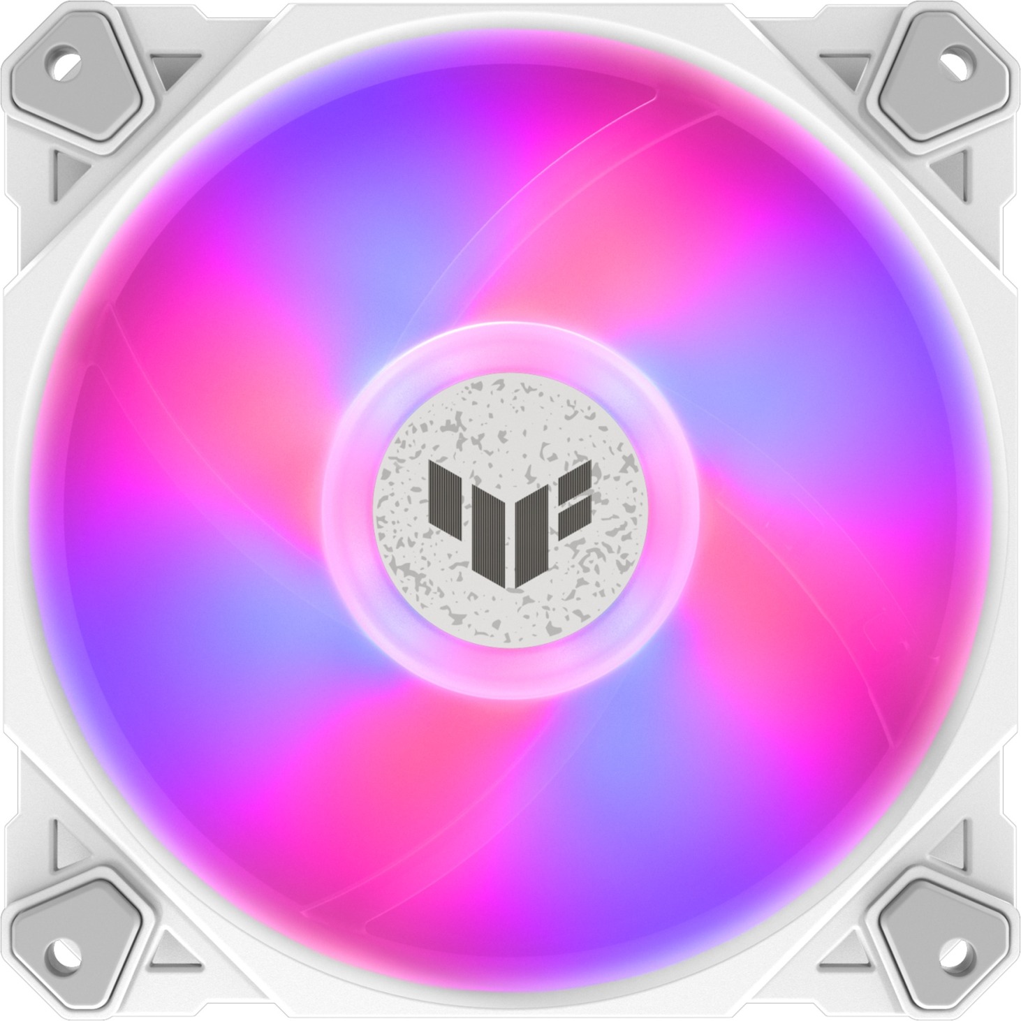 ASUS TUF GAMING TF120 ARGB White, Gehäuselüfter weiß/transparent, 120 mm