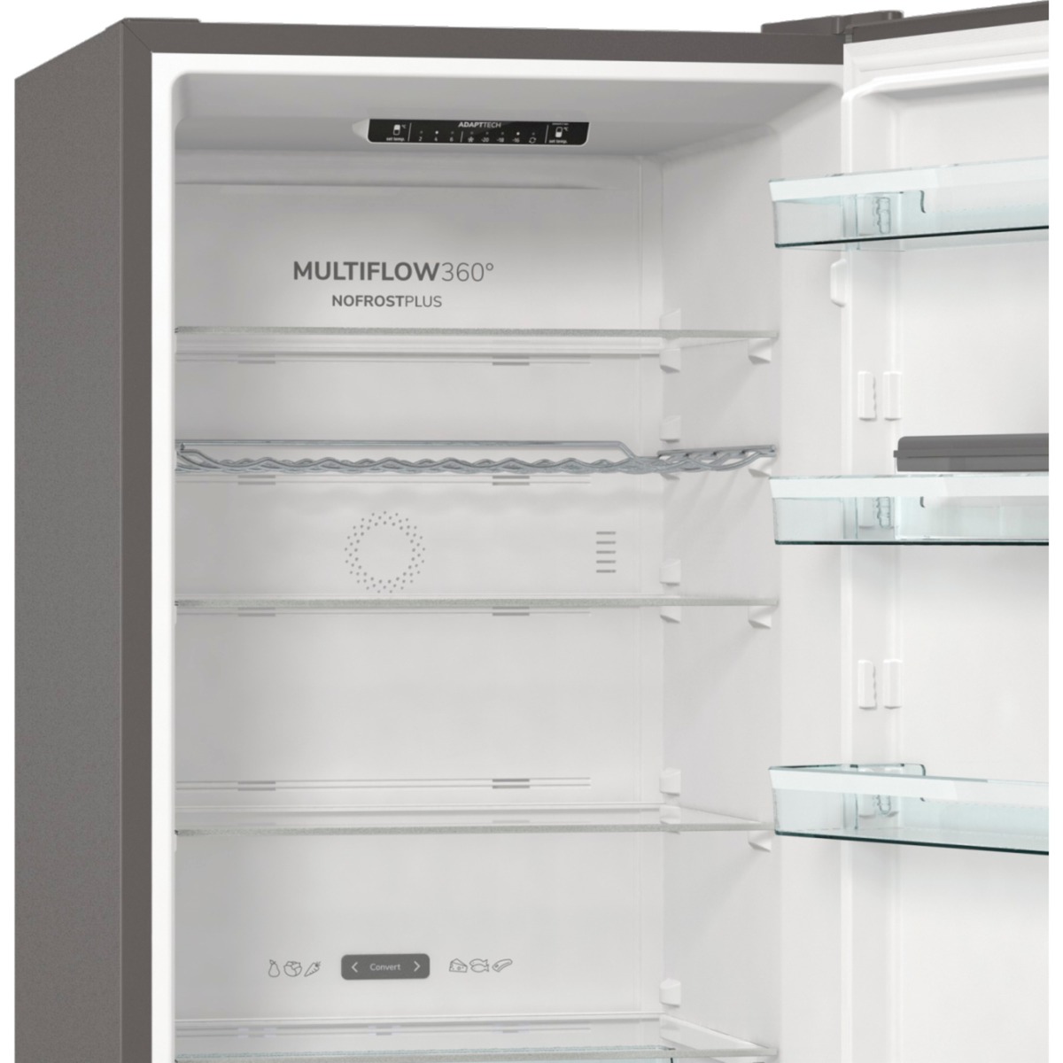 gorenje NRC620BSXL4, Kühl-/Gefrierkombination edelstahl, ConvertActive