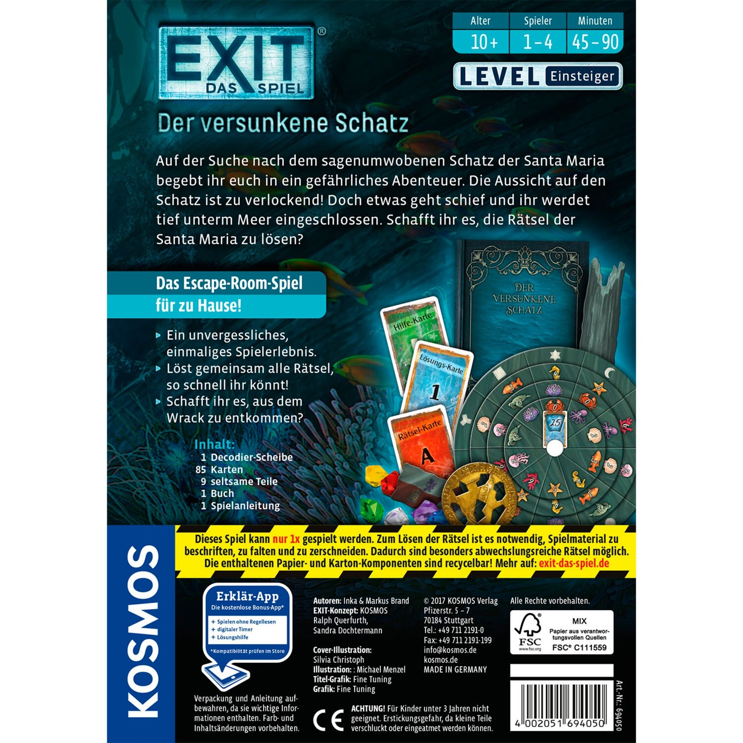 KOSMOS EXIT - Das Spiel - Der versunkene Schatz, Partyspiel