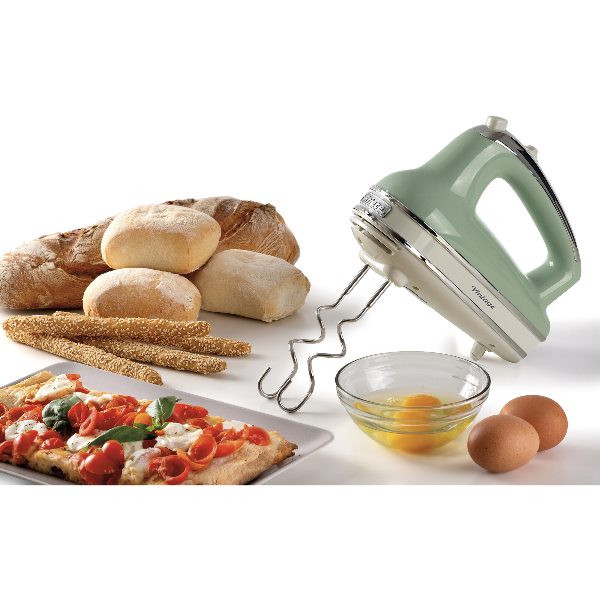 Ariete Handmixer Vintage Green 1548GR hellgrün, 450 Watt