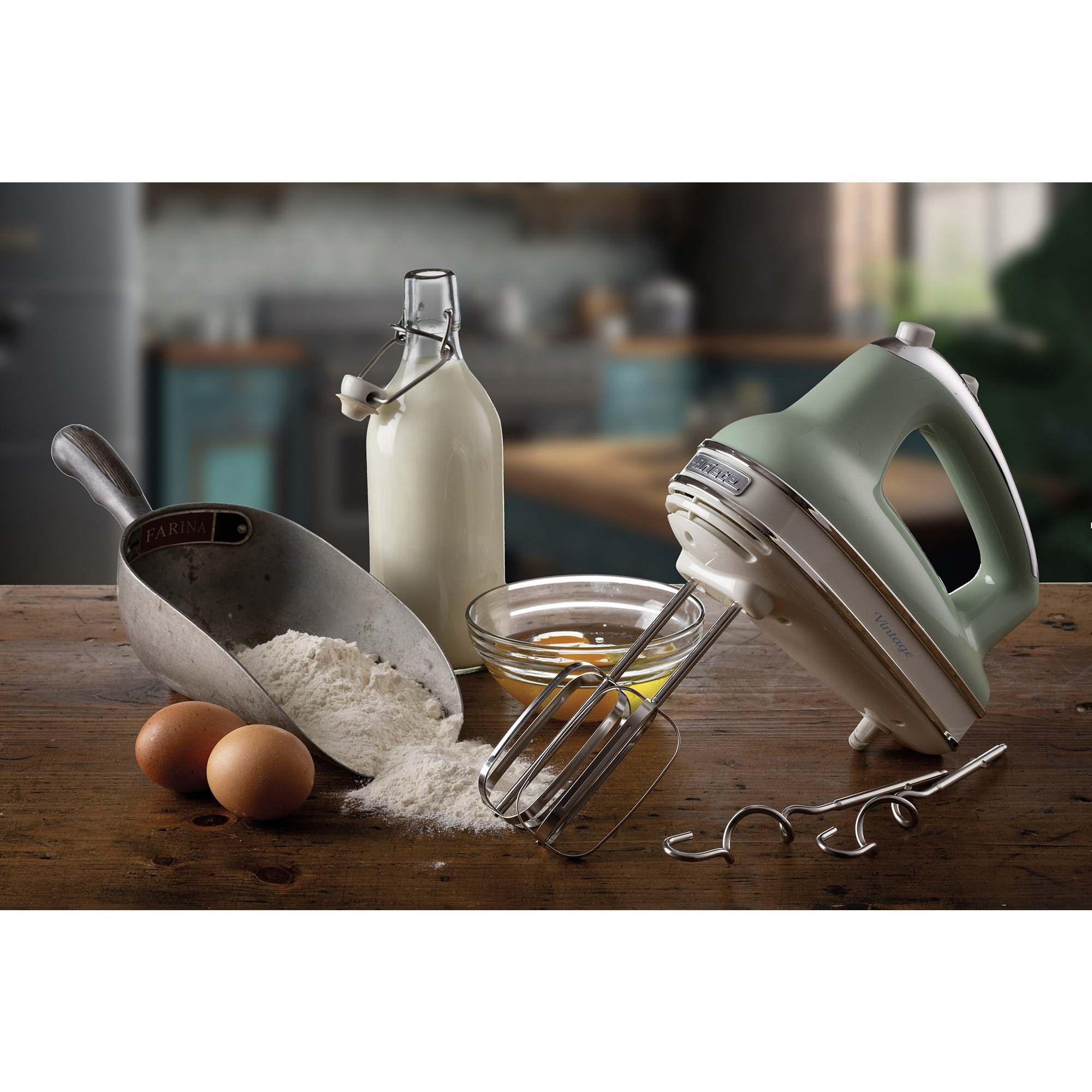 Ariete Handmixer Vintage Green 1548GR hellgrün, 450 Watt