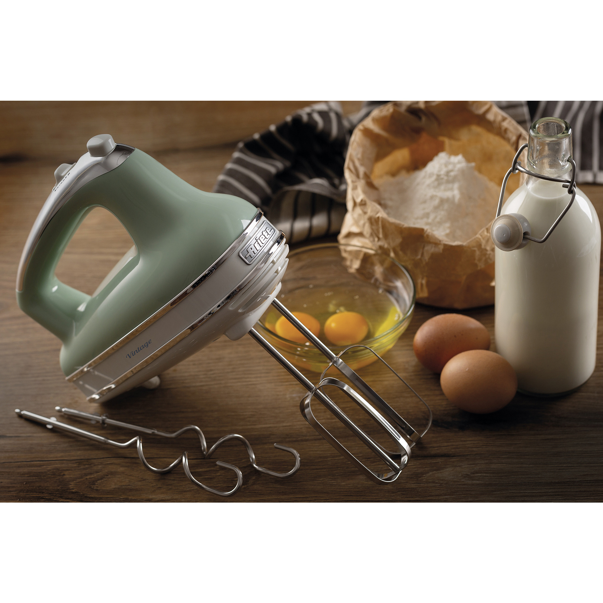 Ariete Handmixer Vintage Green 1548GR hellgrün, 450 Watt