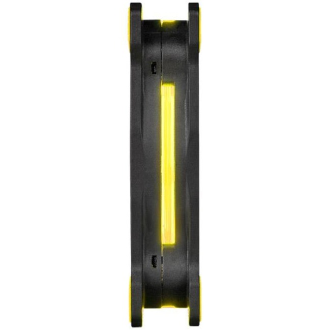 Thermaltake Riing 14 LED Yellow 140x140x25, Gehäuselüfter schwarz/gelb, 140 mm
