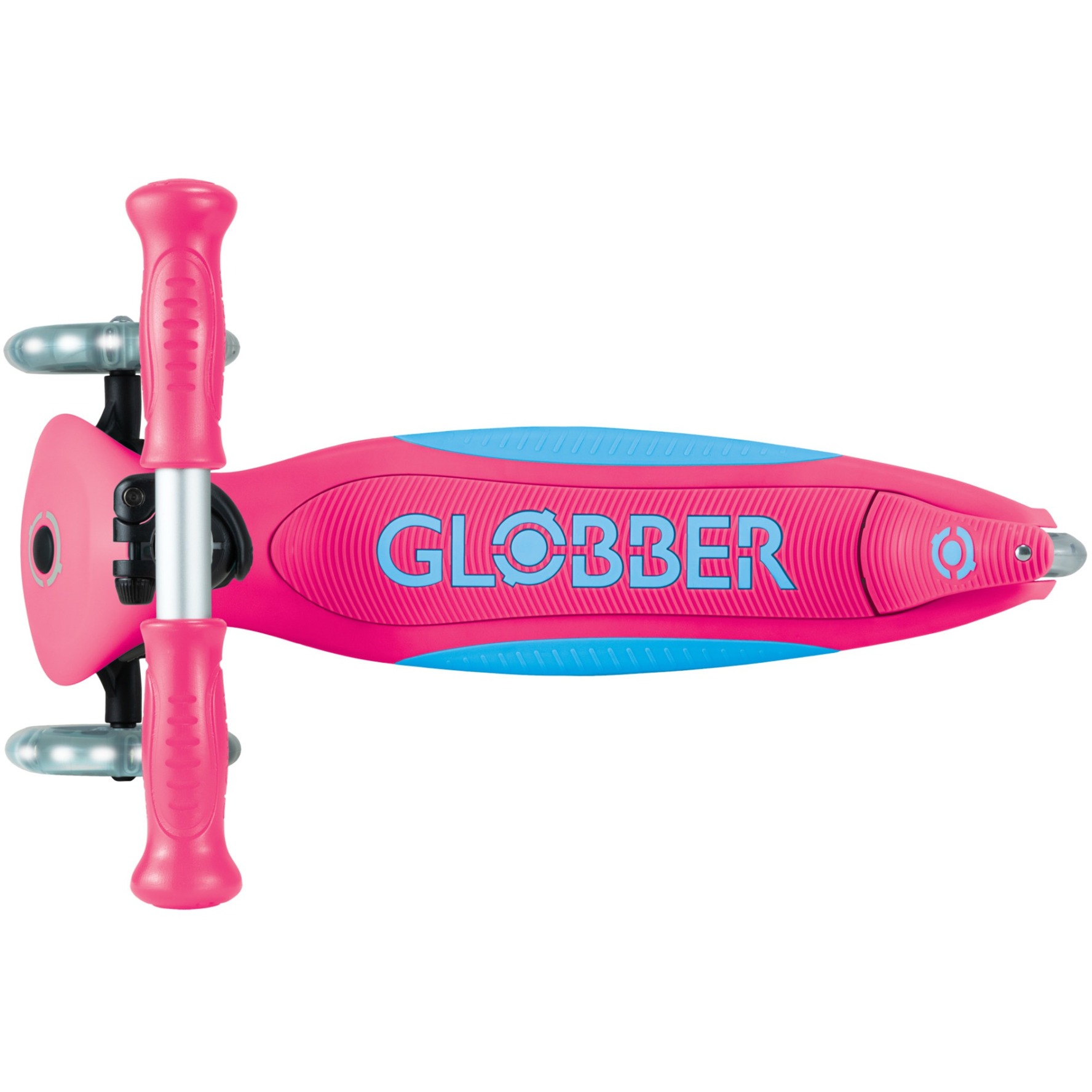 GLOBBER Primo Foldable Plus Lights, Scooter pink/hellblau