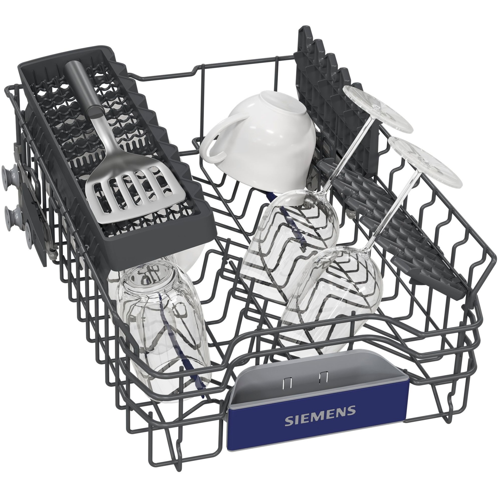 Siemens SR53HS74KE IQ300, Spülmaschine edelstahl (gebürstet)/schwarz, 45 cm, Home Connect