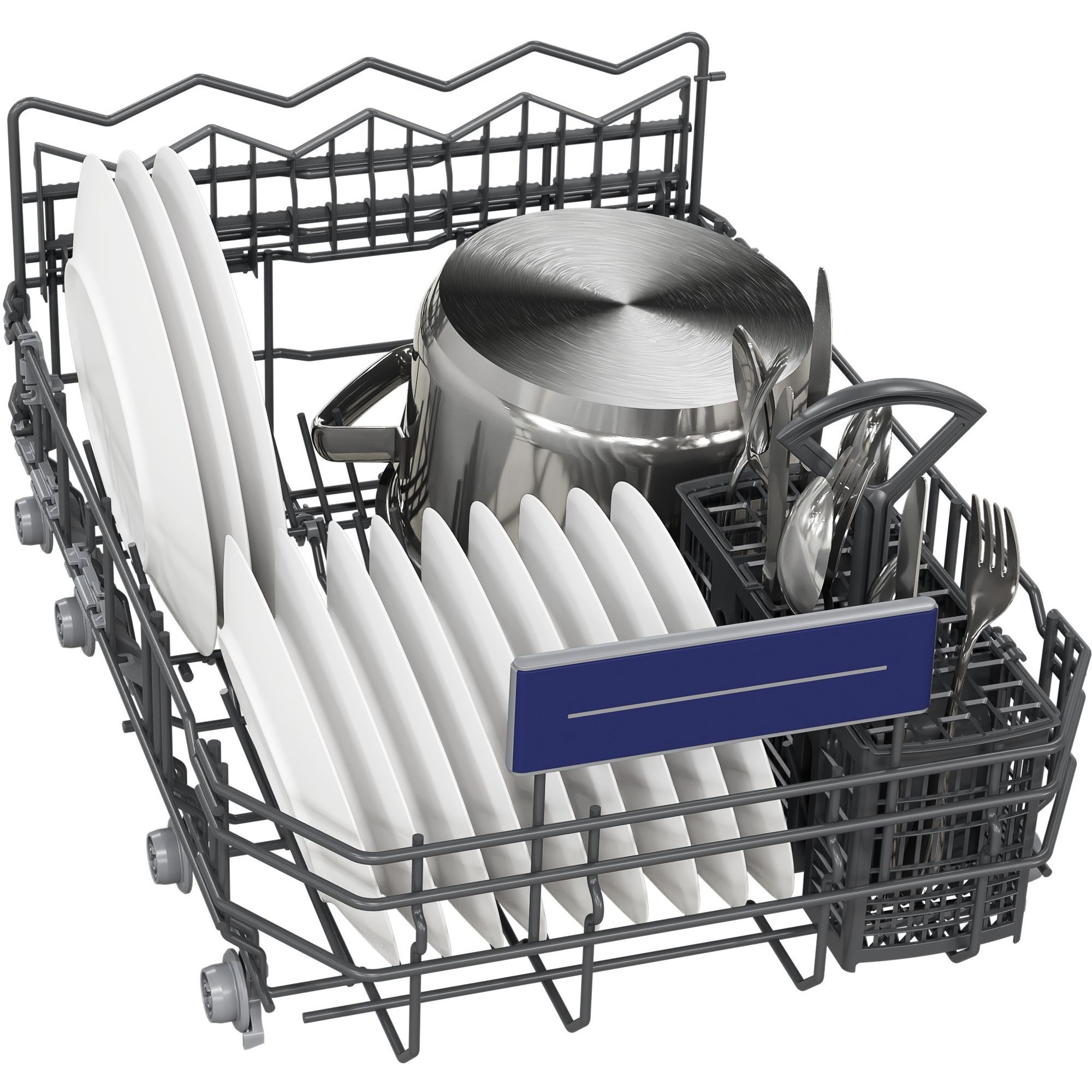 Siemens SR53HS74KE IQ300, Spülmaschine edelstahl (gebürstet)/schwarz, 45 cm, Home Connect
