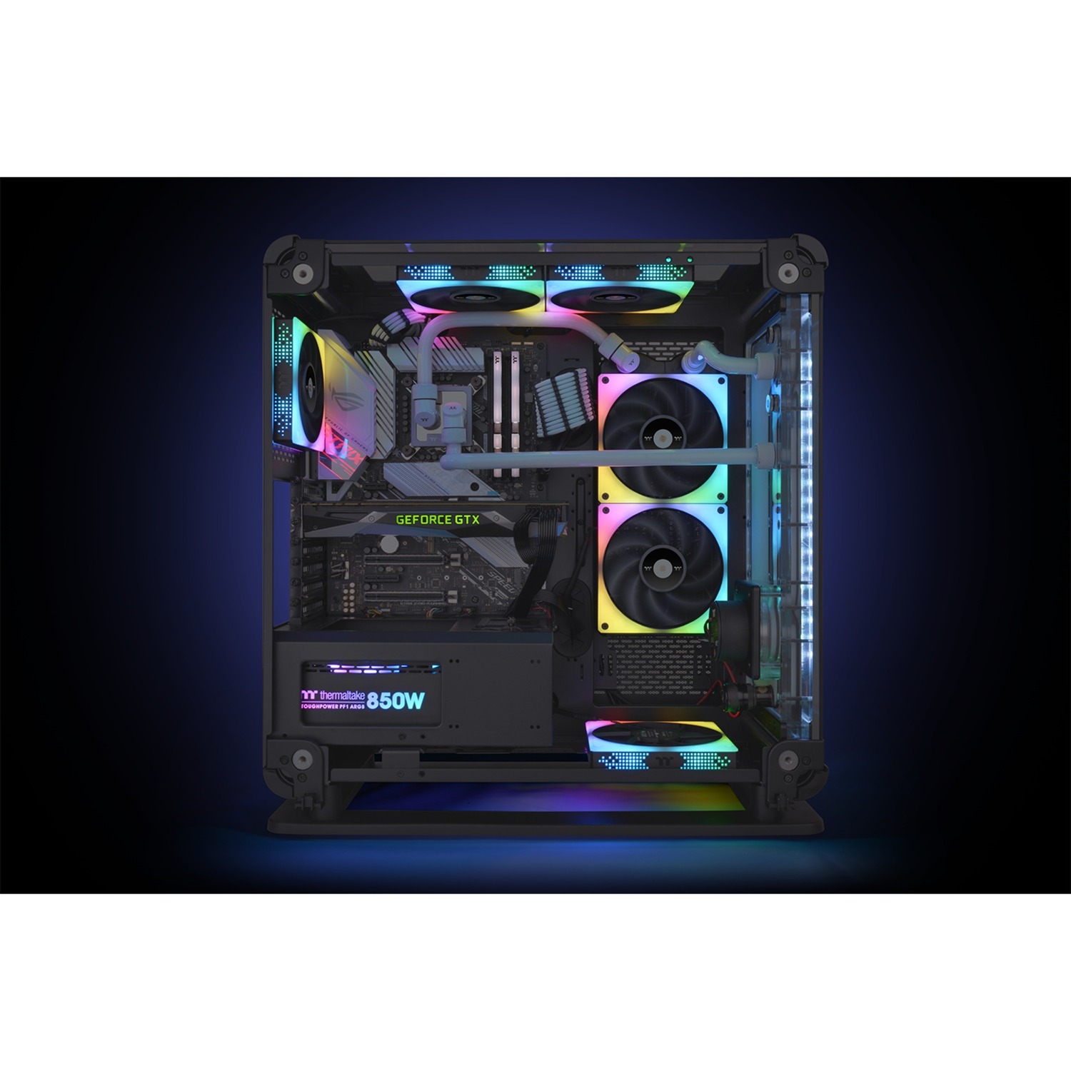 Thermaltake TOUGHFAN 12 RGB High Static Pressure Radiator Fan 120x120x25, Gehäuselüfter 3er Pack, 120 mm