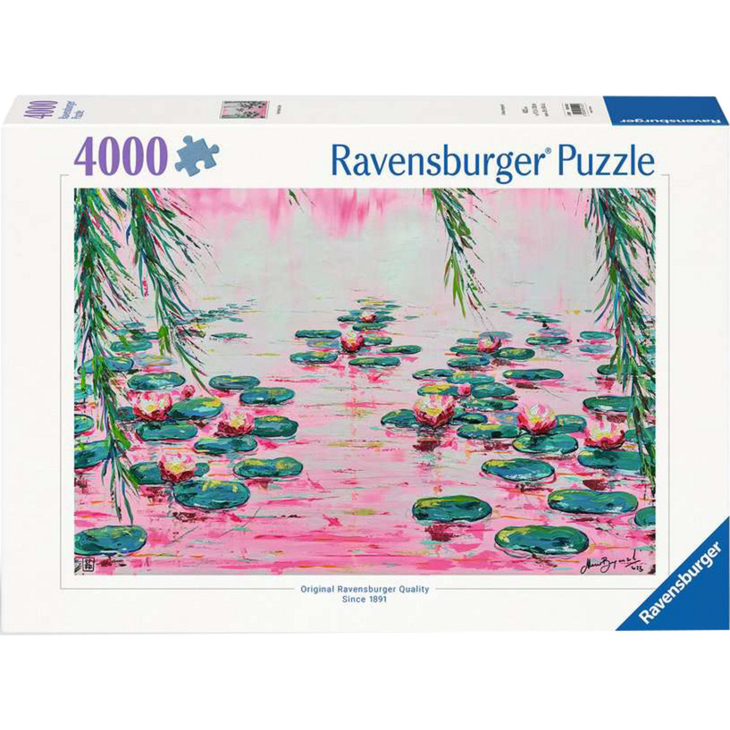 Ravensburger Puzzle - Rosafarbene Seerosen von Mauro Bergonzoli 4000 Teile