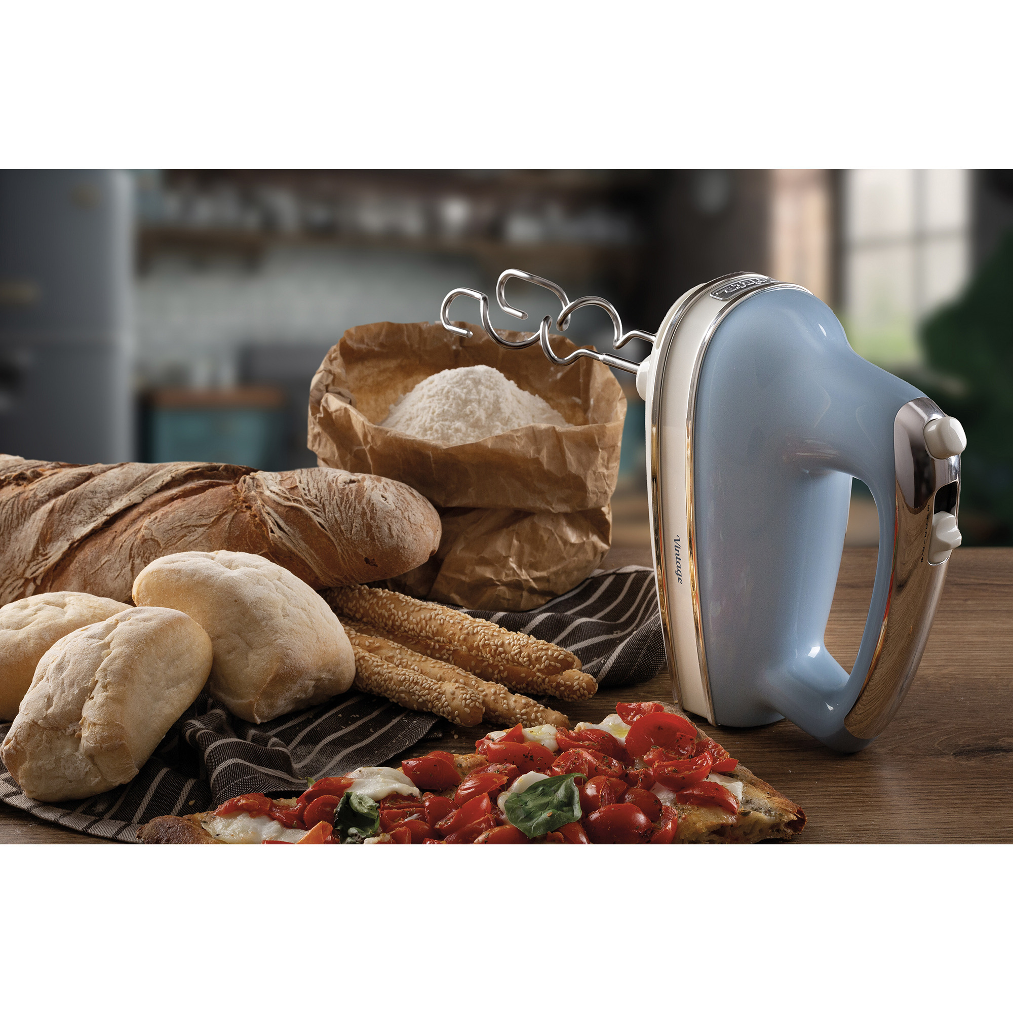 Ariete Handmixer Vintage Sky blue 1548BL hellblau, 450 Watt