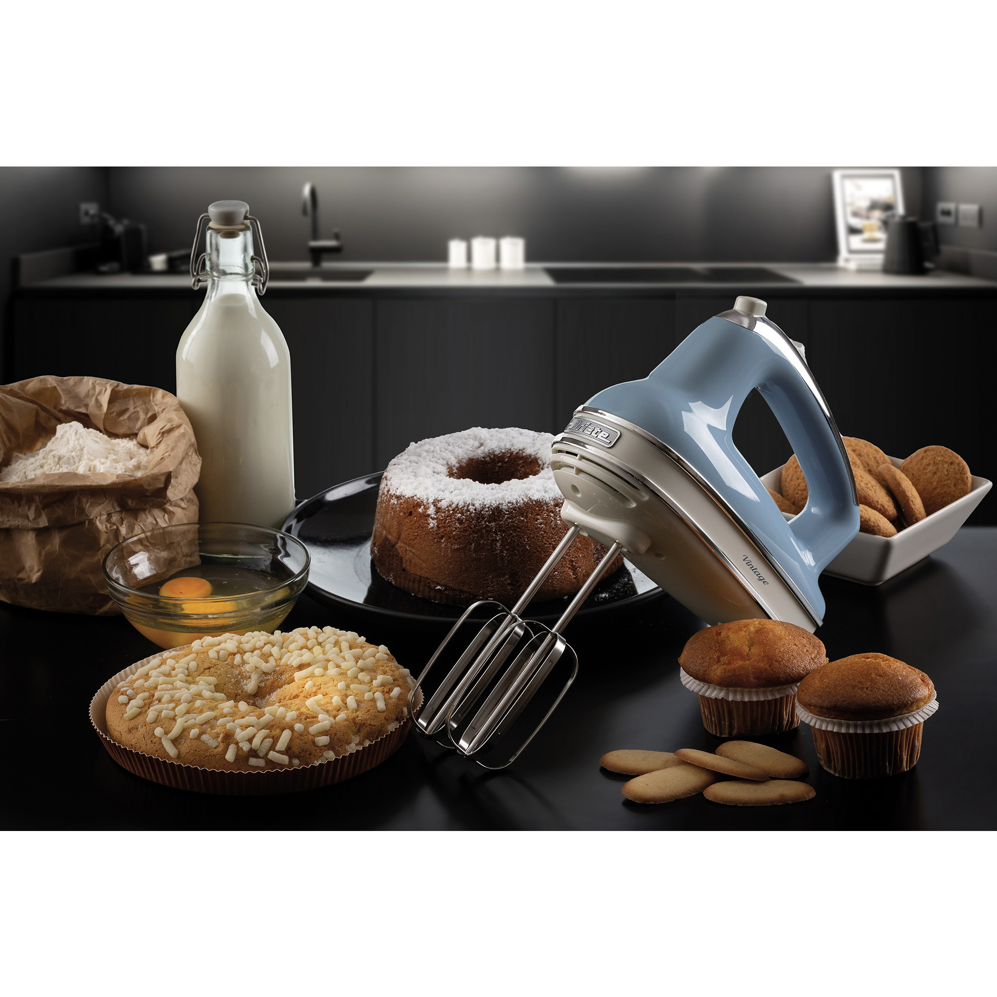 Ariete Handmixer Vintage Sky blue 1548BL hellblau, 450 Watt