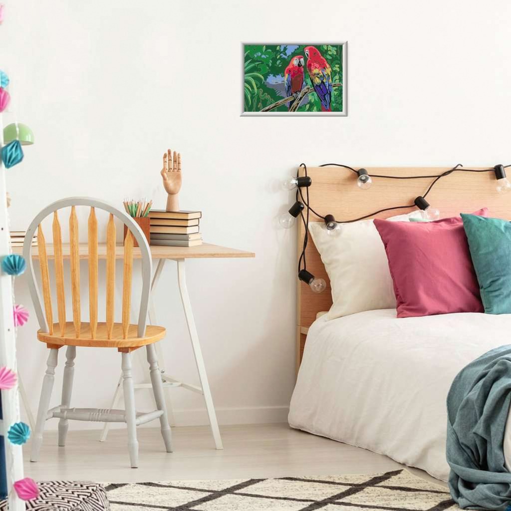 Ravensburger Malen nach Zahlen - Bunte Papageien