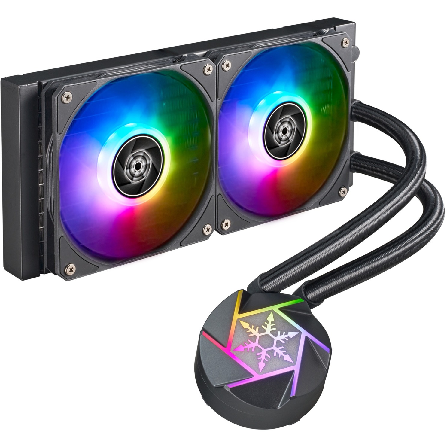 SilverStone VIDA 240 SLIM 240mm, Wasserkühlung schwarz