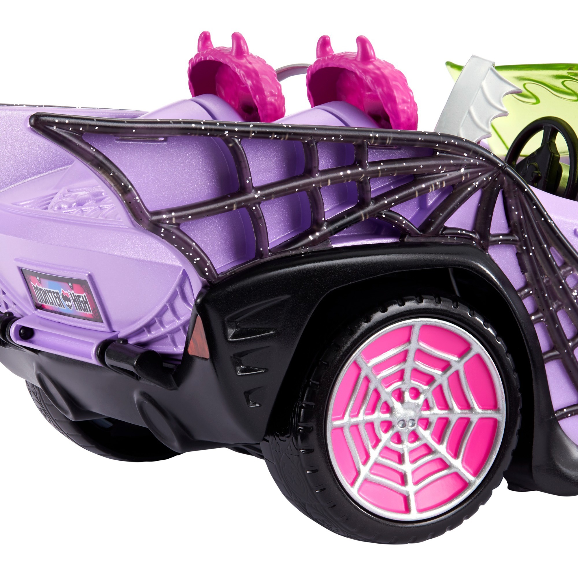 Mattel Monster High Ghoul Mobile mit Haustier und Eiskühlerzubehör, Spielfahrzeug