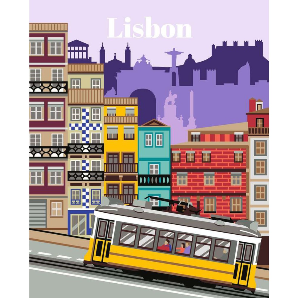 Ravensburger CreArt - Farbenfrohes Lissabon, Malen