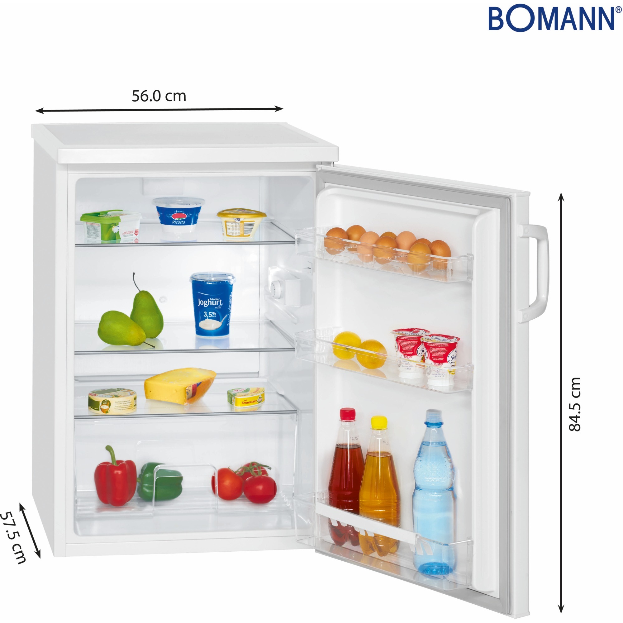 Bomann VS 2195.1, Vollraumkühlschrank weiß