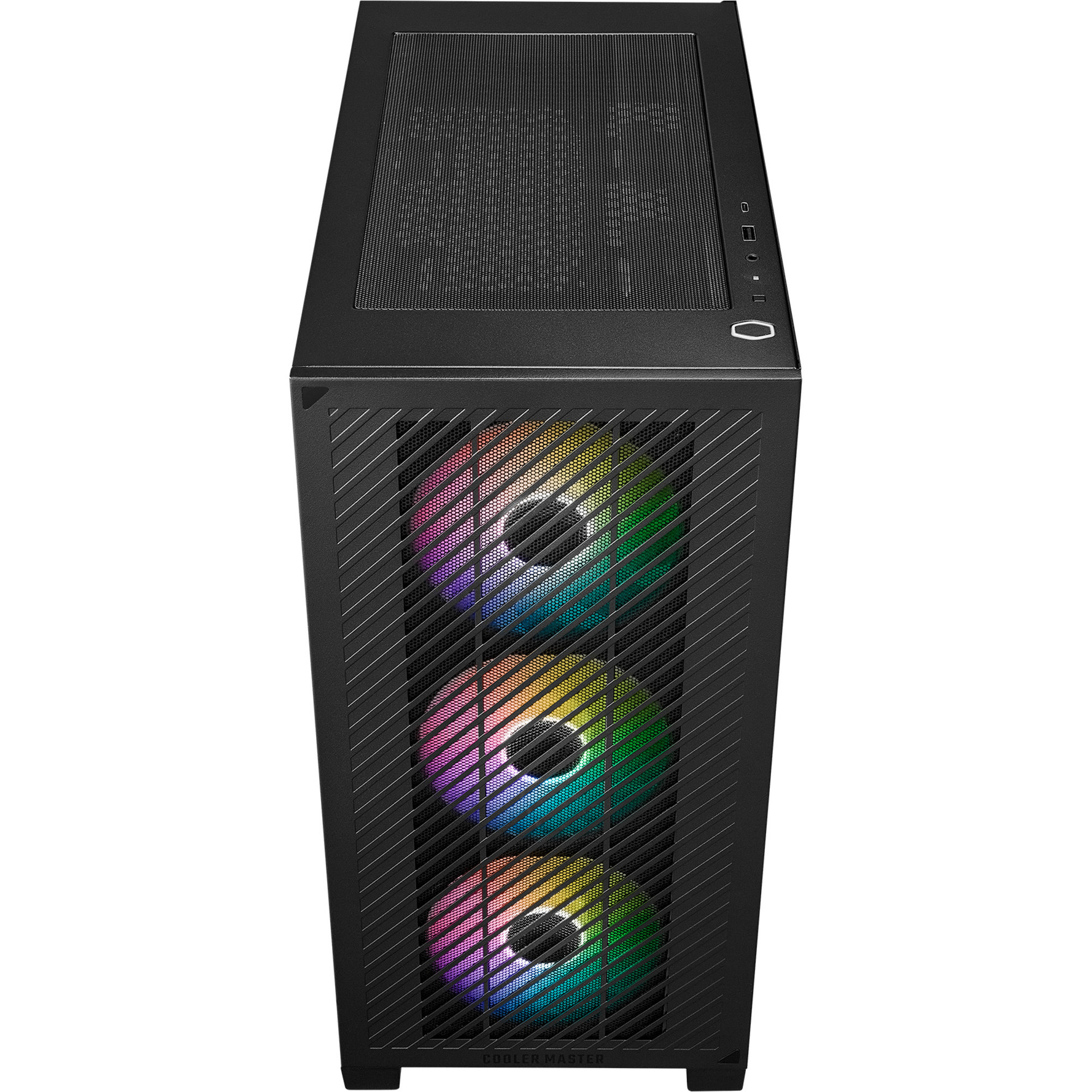 Cooler Master Elite 301, Tower-Gehäuse schwarz, Tempered Glass