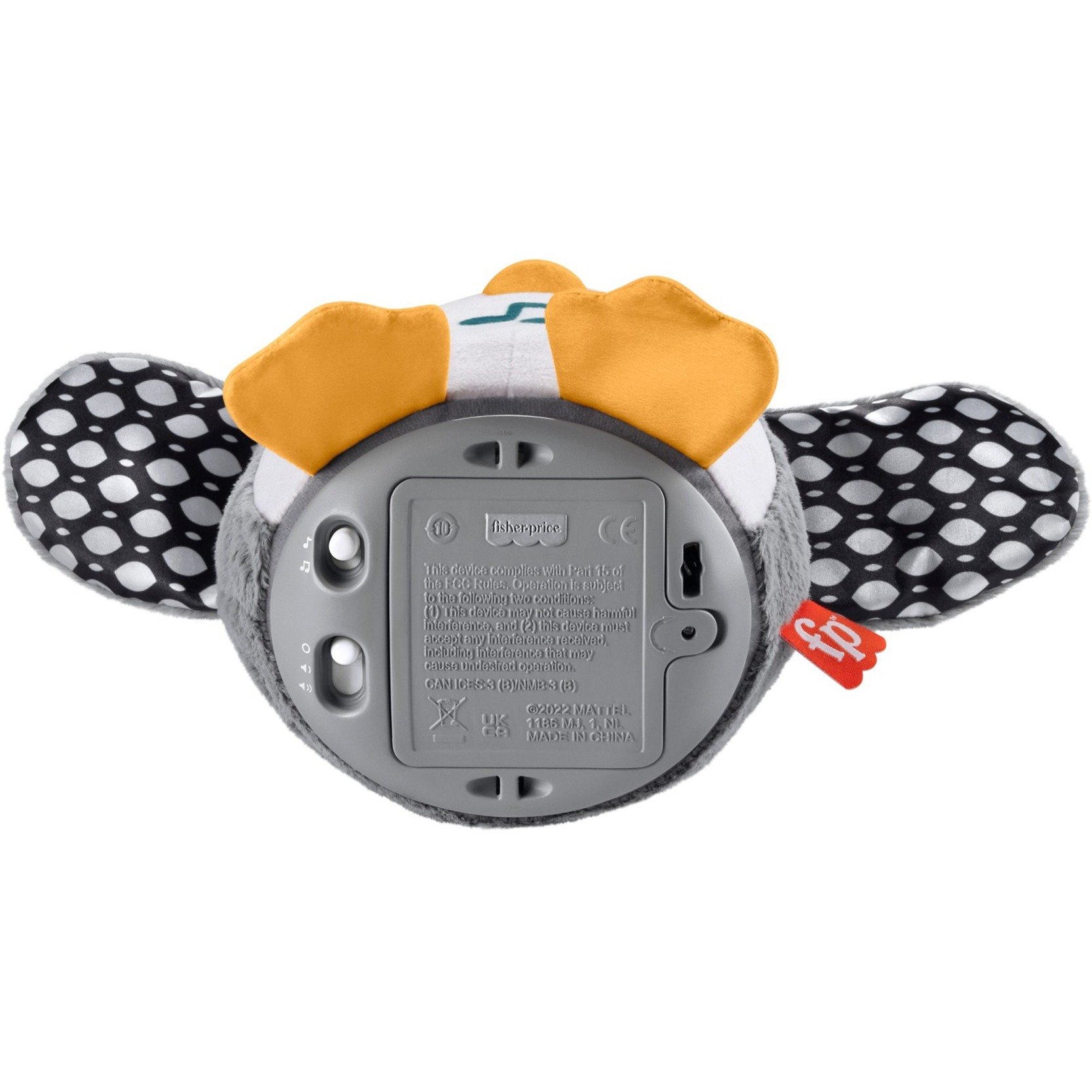 Fisher-Price Flatter & Wackel Pinguin, Kuscheltier schwarz/weiß, zum Spielen in der Bauchlage, mit Musik