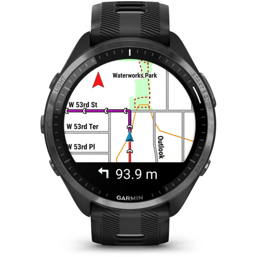 Garmin Forerunner 965, Smartwatch 47 mm, Silikon-Armband