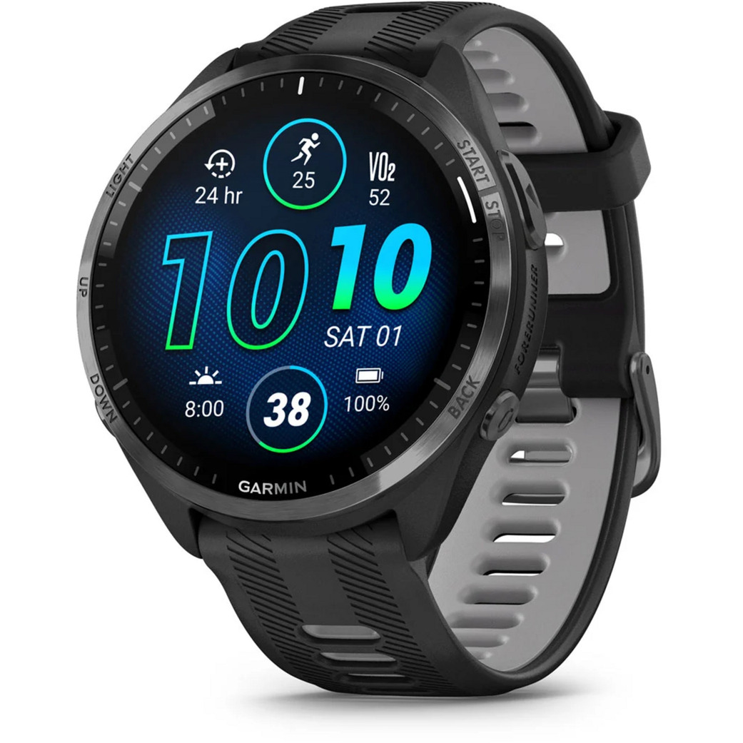 Garmin Forerunner 965, Smartwatch 47 mm, Silikon-Armband