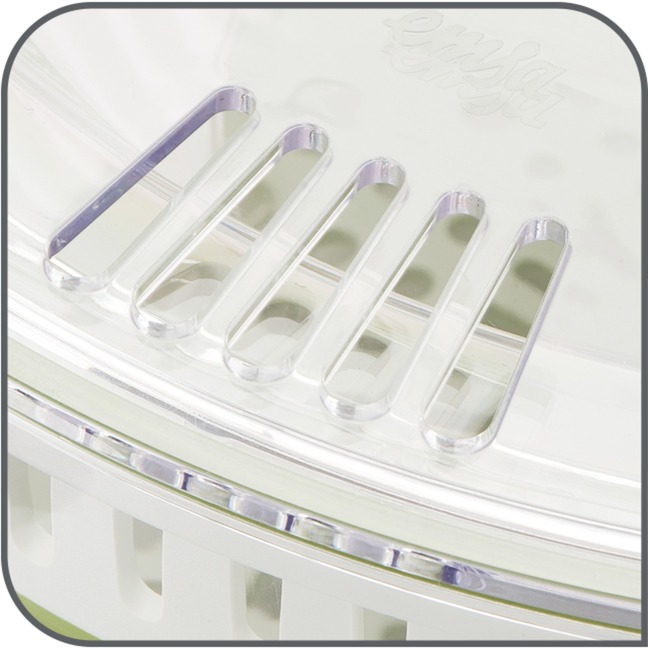 Emsa TURBOLINE Salatschleuder, Schüssel edelstahl/transparent