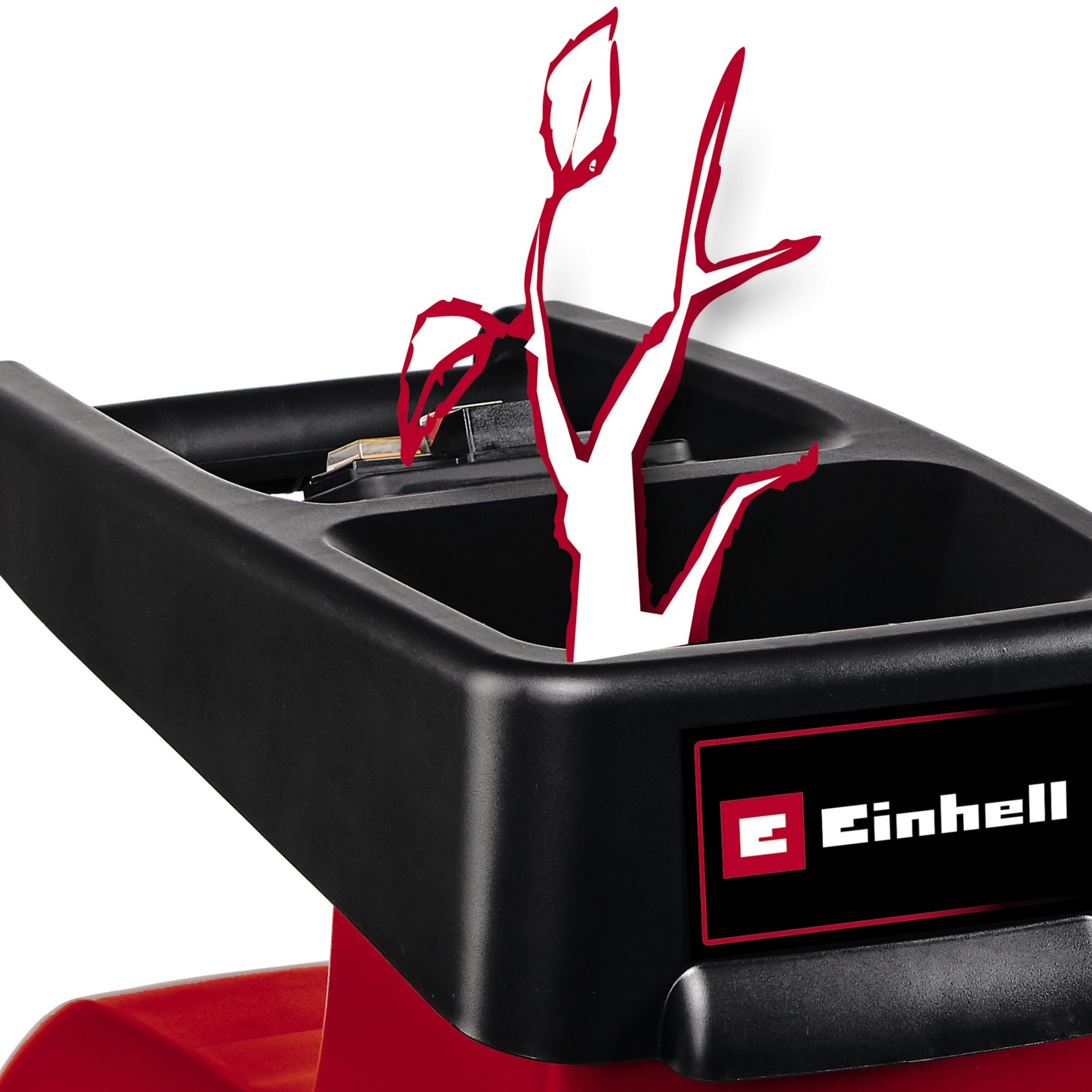 EINHELL Elektro-Leisehäcksler GC-RS 60 CB rot/schwarz, 2.300 Watt