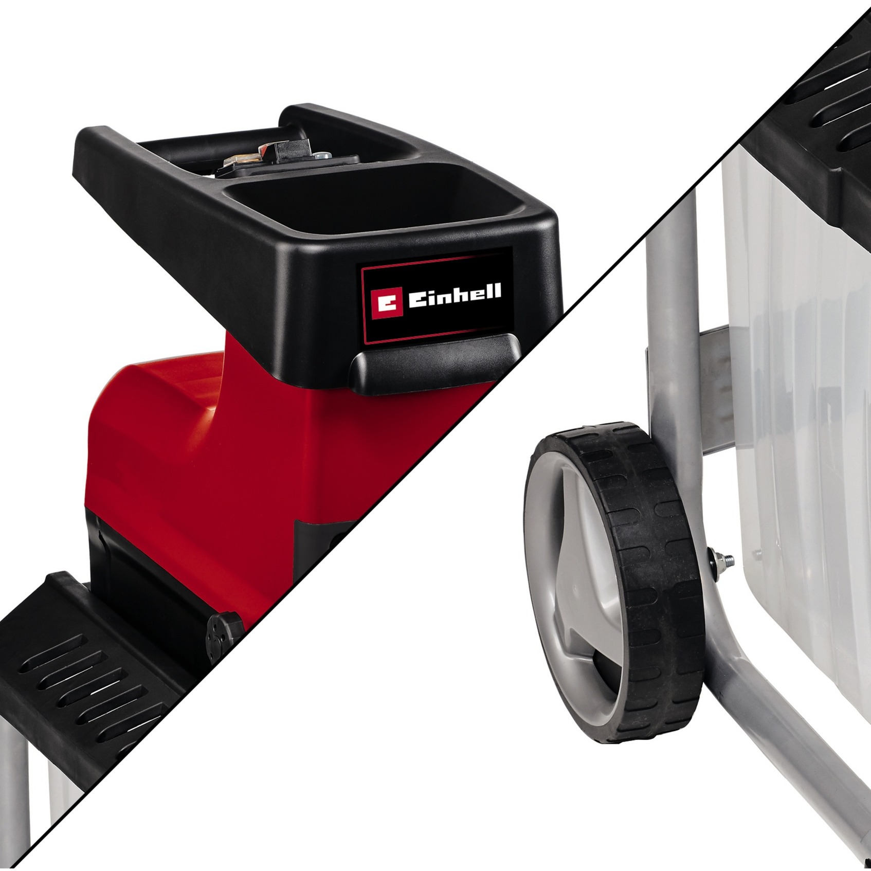 EINHELL Elektro-Leisehäcksler GC-RS 60 CB rot/schwarz, 2.300 Watt