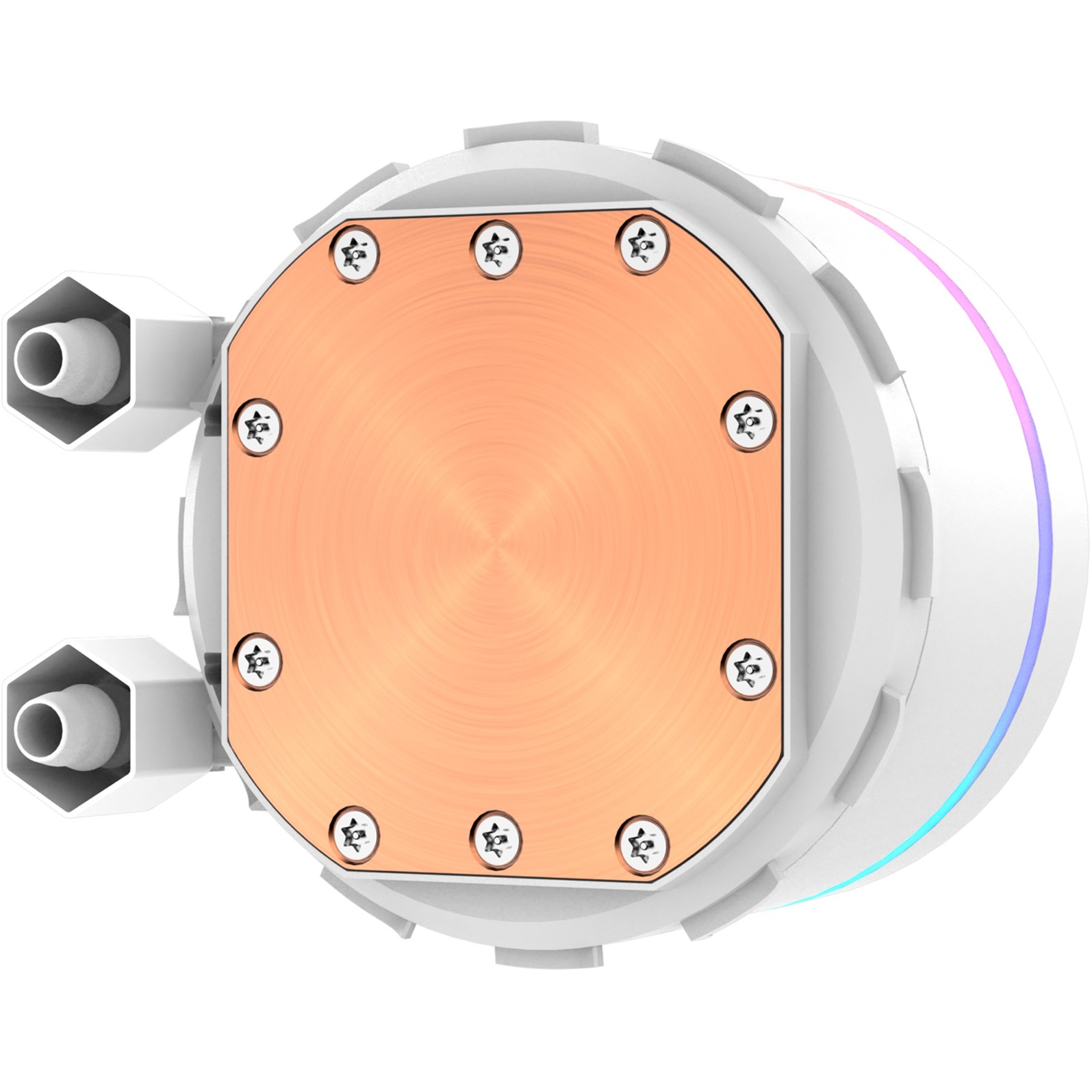 Sharkoon S80 RGB White AIO 240mm, Wasserkühlung weiß