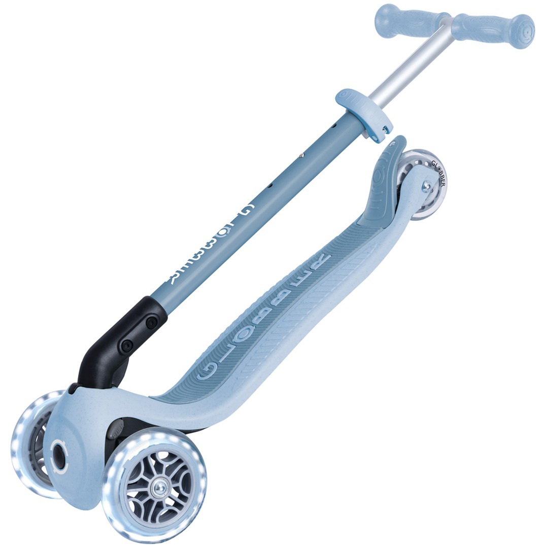 GLOBBER Primo Foldable Plus Lights Eco, Scooter hellblau