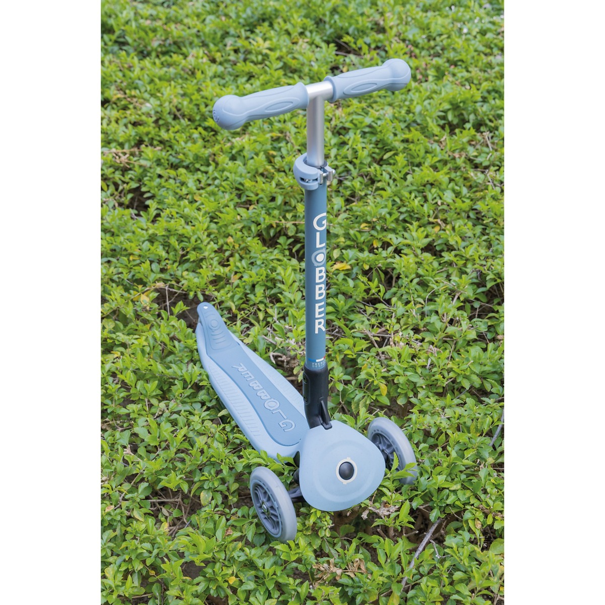 GLOBBER Primo Foldable Plus Lights Eco, Scooter hellblau