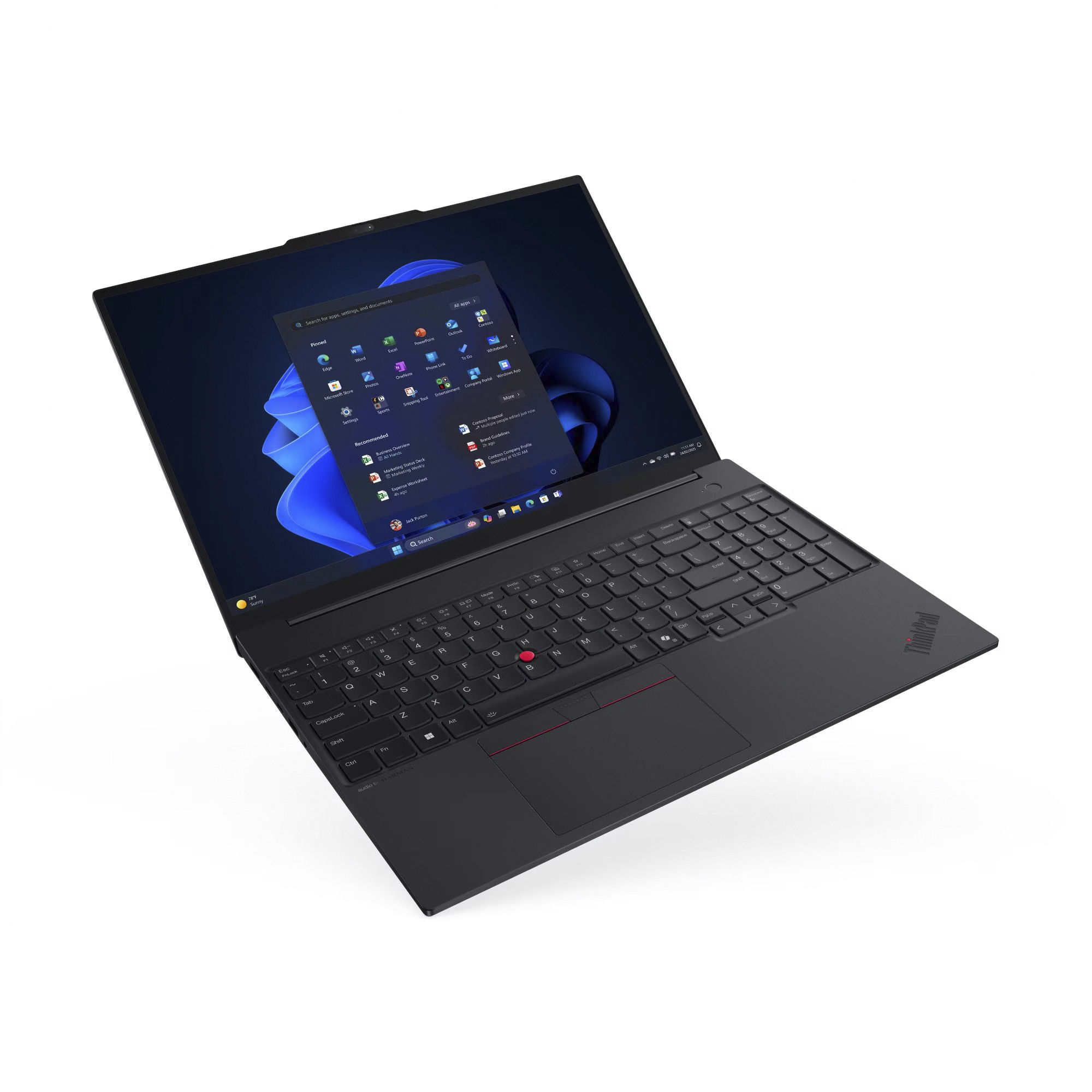Lenovo ThinkPad E16 G3 (21SR0041GE), Notebook schwarz, Intel® Core™ Ultra 7 255H, Intel® Arc™ 140T, 32 GB DDR5, 1 TB (1 TB SSD), Windows 11 Pro