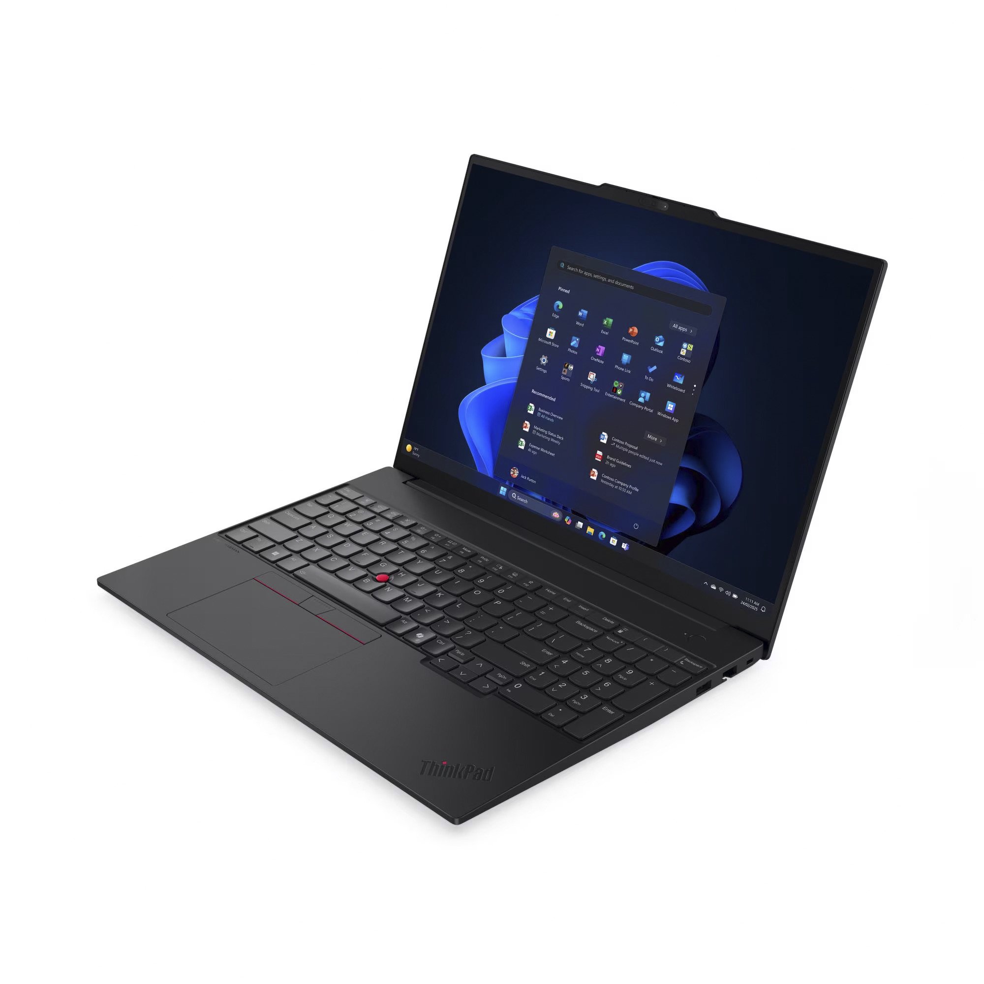 Lenovo ThinkPad E16 G3 (21SR0041GE), Notebook schwarz, Intel® Core™ Ultra 7 255H, Intel® Arc™ 140T, 32 GB DDR5, 1 TB (1 TB SSD), Windows 11 Pro