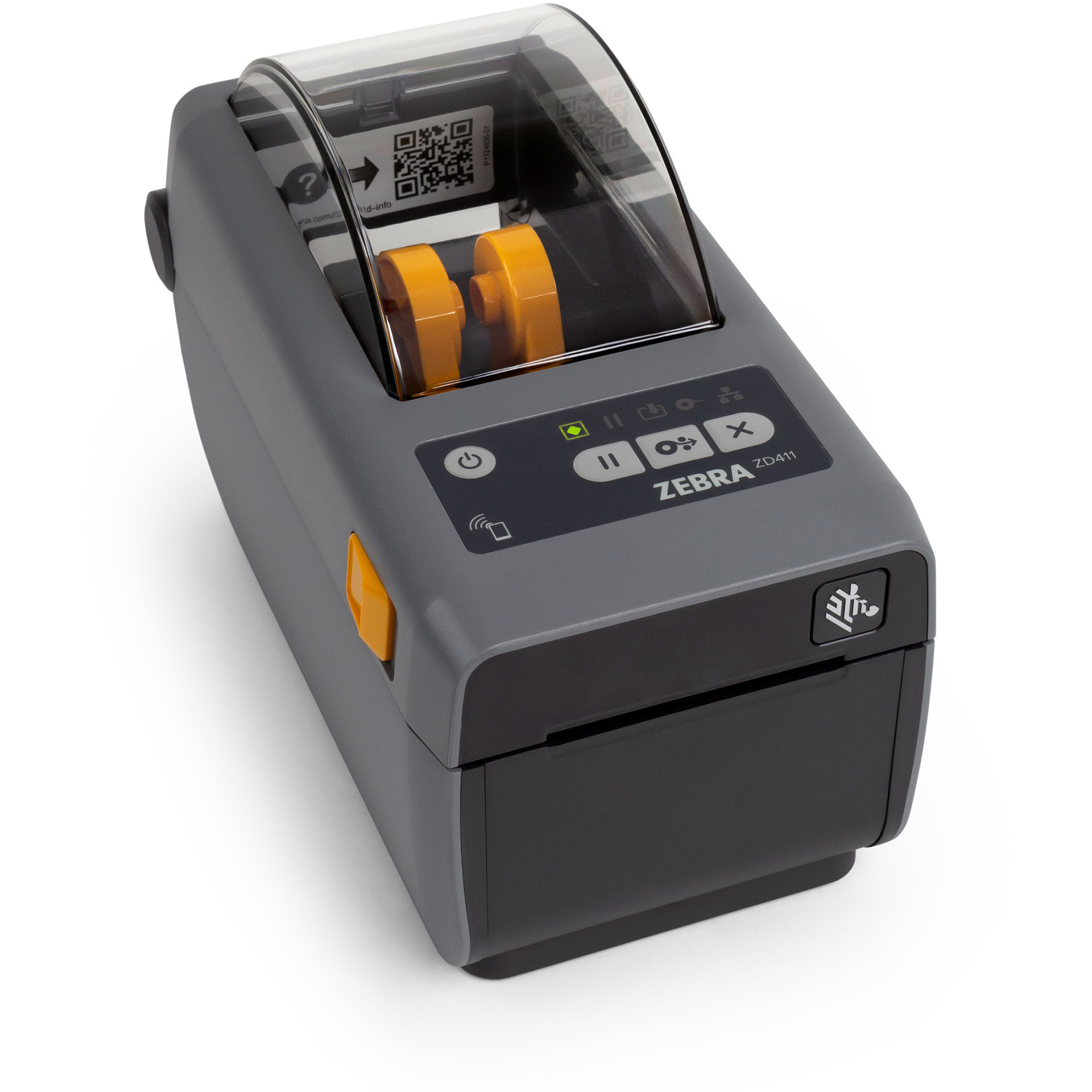 Zebra ZD411, Bondrucker dunkelgrau, 203 dpi, Thermodirektdruck, Bluetooth (BLE), RTC, WLAN
