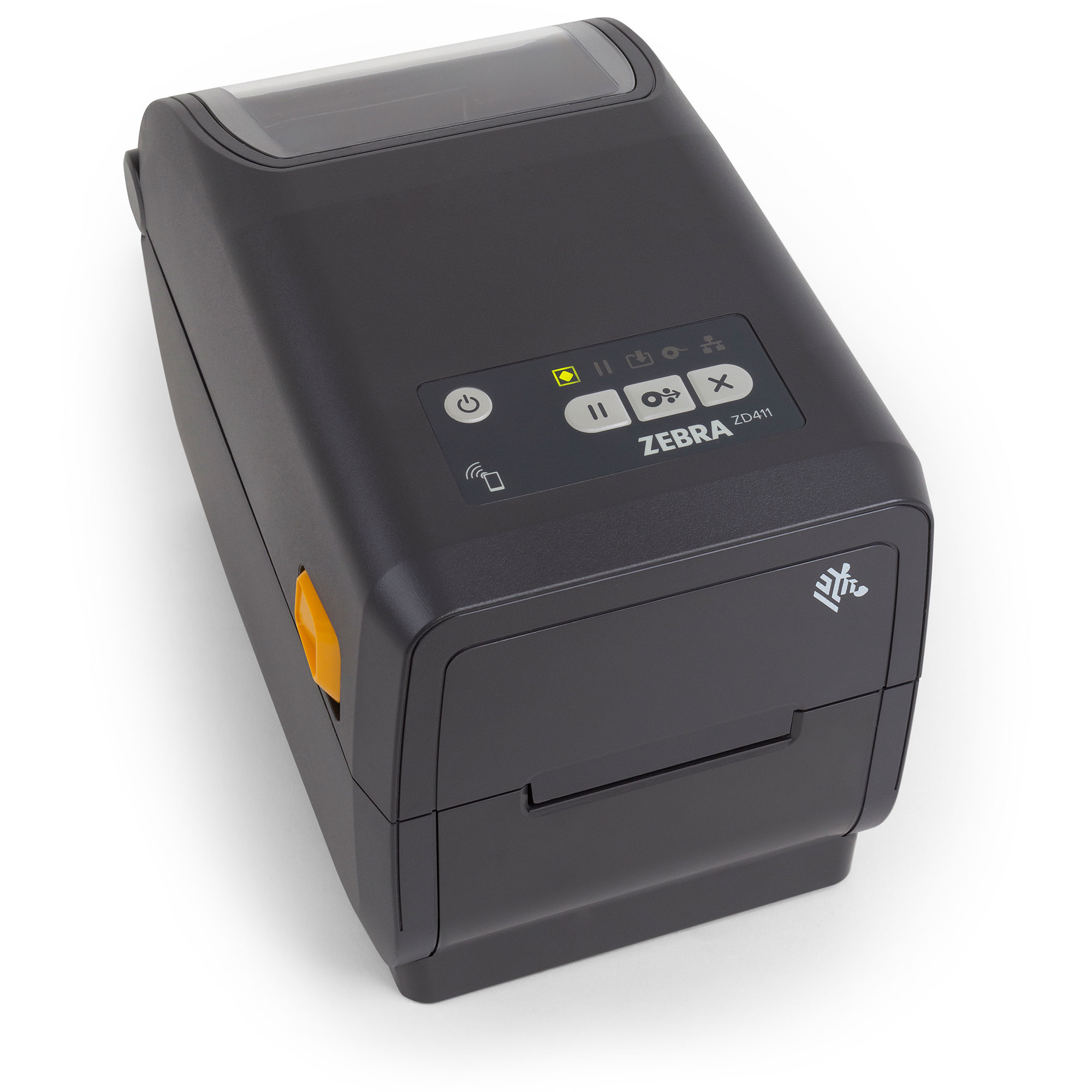Zebra ZD411, Bondrucker dunkelgrau, 203 dpi, Thermodirektdruck, Bluetooth (BLE), RTC, WLAN